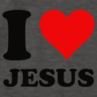 Heart I Love Jesus Vector Backpack