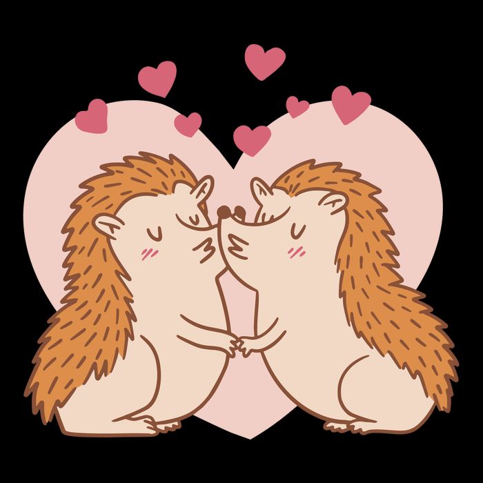 Hedgehogs In Love 16 in Basic Backpack