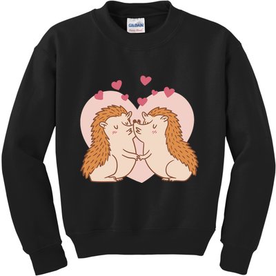 Hedgehogs In Love Kids Sweatshirt