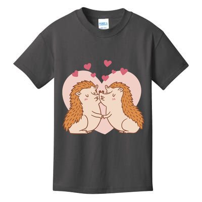 Hedgehogs In Love Kids T-Shirt