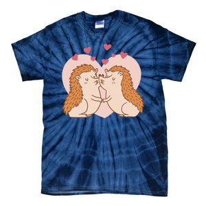 Hedgehogs In Love Tie-Dye T-Shirt