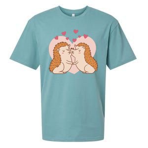 Hedgehogs In Love Sueded Cloud Jersey T-Shirt