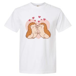 Hedgehogs In Love Garment-Dyed Heavyweight T-Shirt