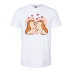 Hedgehogs In Love Softstyle CVC T-Shirt