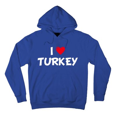 Heart I Love Turkey Cool Gift Hoodie