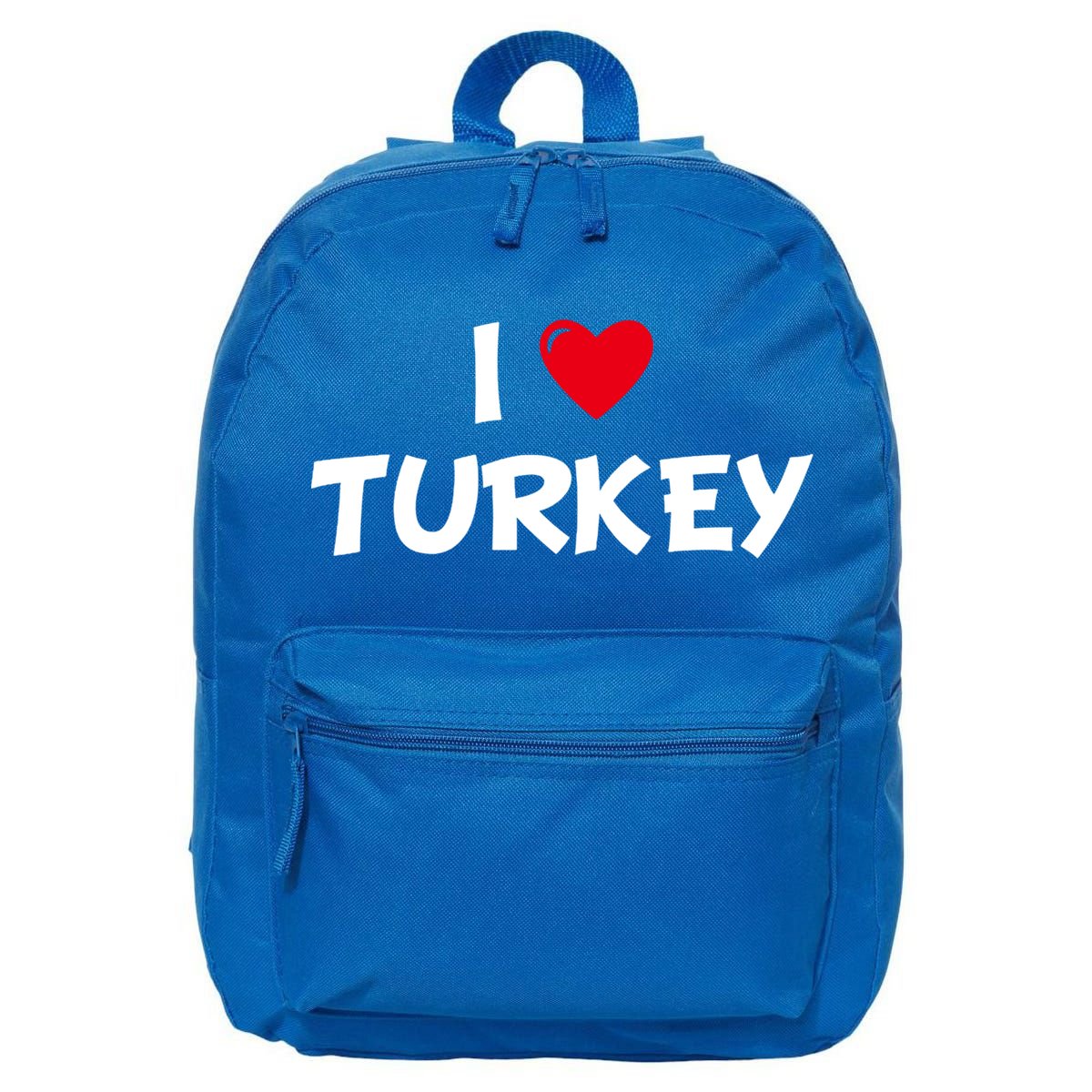 Heart I Love Turkey Cool Gift 16 in Basic Backpack