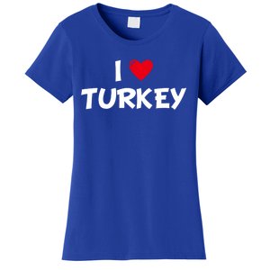 Heart I Love Turkey Cool Gift Women's T-Shirt