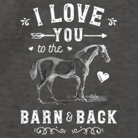 Horse I Love You To The Barn And Back Horseback Riding Vector Backpack