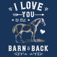 Horse I Love You To The Barn And Back Horseback Riding Flat Bill Trucker Hat
