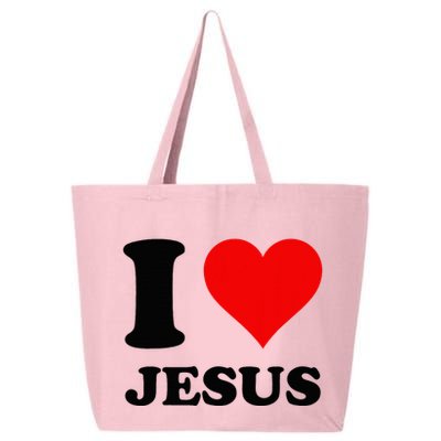 Heart I Love Jesus 25L Jumbo Tote