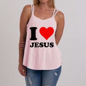 Heart I Love Jesus Women's Strappy Tank