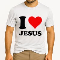 Heart I Love Jesus Cooling Performance Crew T-Shirt