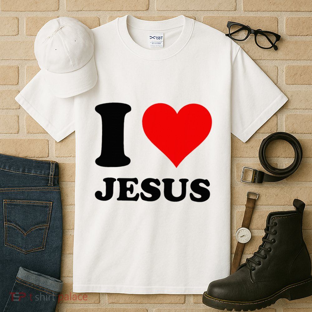Heart I Love Jesus Tall T-Shirt