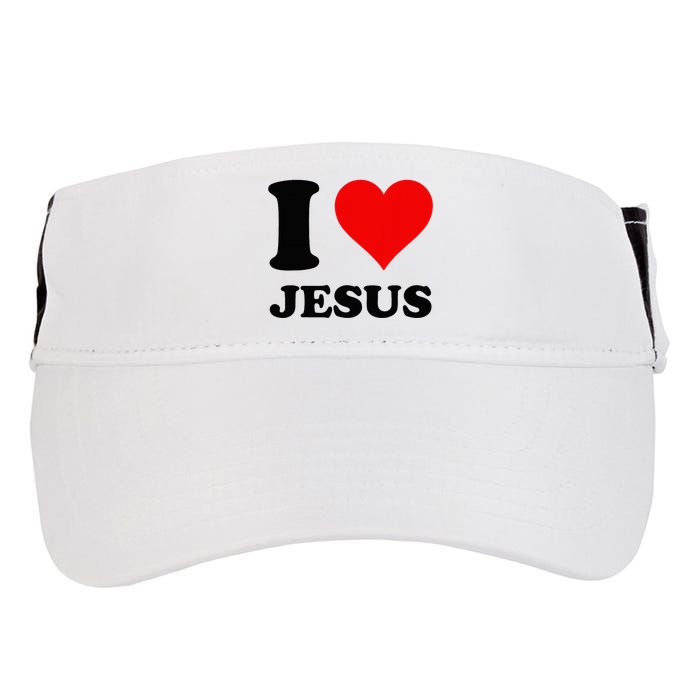 Heart I Love Jesus Adult Drive Performance Visor