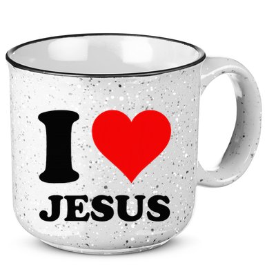 Heart I Love Jesus 15oz Campfire Ceramic Mug