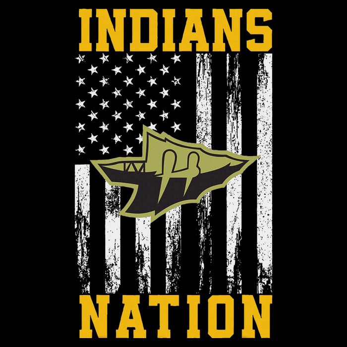 Haskell Indians Logo Nation Hs Cooling Performance Long Sleeve Crew