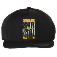 Haskell Indians Logo Nation Hs Wool Snapback Cap