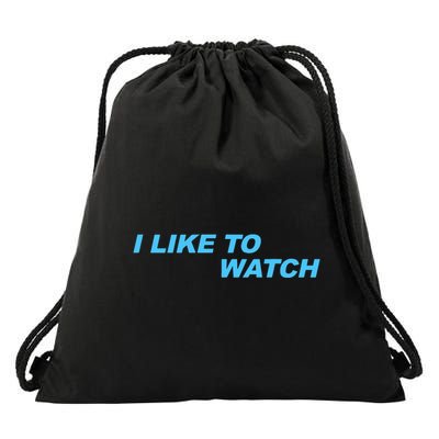 Harrystyles I Like To Watch Drawstring Bag