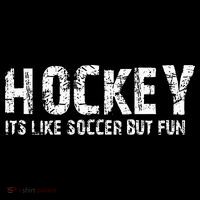 Hockey ItS Like Soccer But Fun Visor