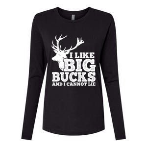 Hunter I Like Big Bucks And I Cannot Lie Deer Hunting Pun Cool Gift Womens Cotton Relaxed Long Sleeve T-Shirt