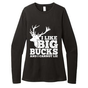 Hunter I Like Big Bucks And I Cannot Lie Deer Hunting Pun Cool Gift Womens CVC Long Sleeve Shirt