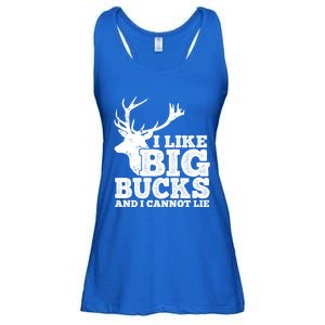 Hunter I Like Big Bucks And I Cannot Lie Deer Hunting Pun Cool Gift Ladies Essential Flowy Tank