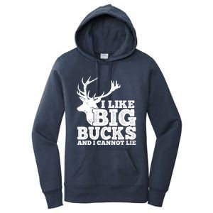 Hunter I Like Big Bucks And I Cannot Lie Deer Hunting Pun Cool Gift Women's Pullover Hoodie