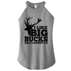 Hunter I Like Big Bucks And I Cannot Lie Deer Hunting Pun Cool Gift Women's Perfect Tri Rocker Tank