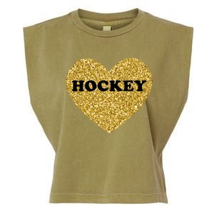 Hockey I Love Hockey Gift Garment-Dyed Women's Muscle Tee