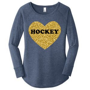 Hockey I Love Hockey Gift Women's Perfect Tri Tunic Long Sleeve Shirt