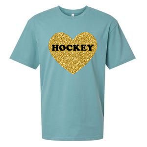 Hockey I Love Hockey Gift Sueded Cloud Jersey T-Shirt