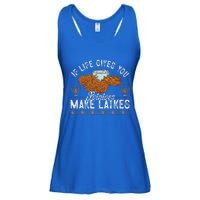 Hanukkah If Life Gives You Potatoes Make Latkes Chanukah Jew Ladies Essential Flowy Tank