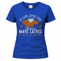 Hanukkah If Life Gives You Potatoes Make Latkes Chanukah Jew Women's T-Shirt