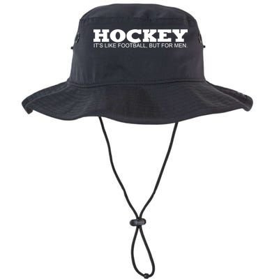 Hockey Is Like Football But Just For Men Bucket Hat