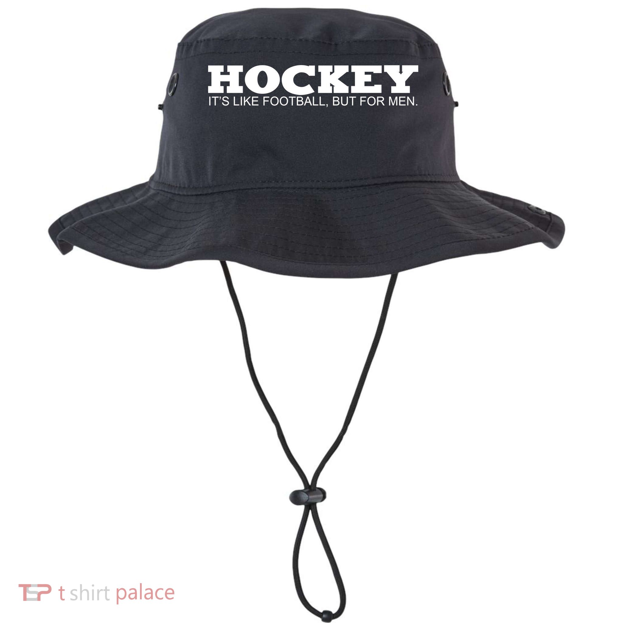 Hockey Is Like Football But Just For Men Bucket Hat