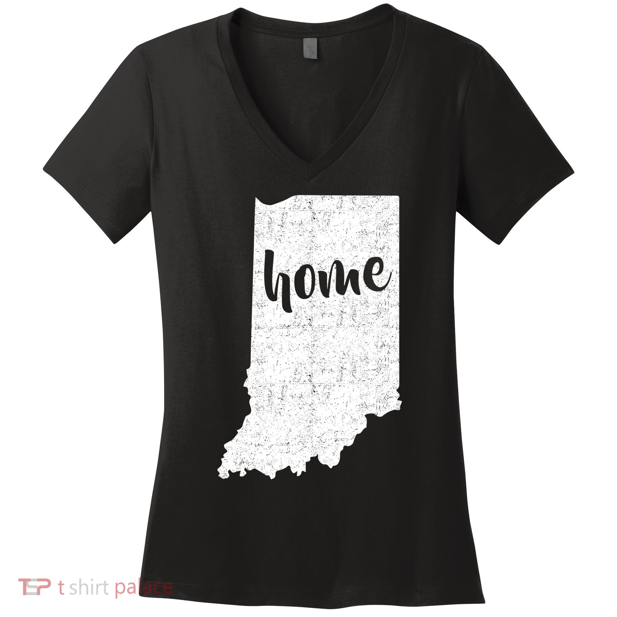 Indiana Home State Women's V-Neck T-Shirt