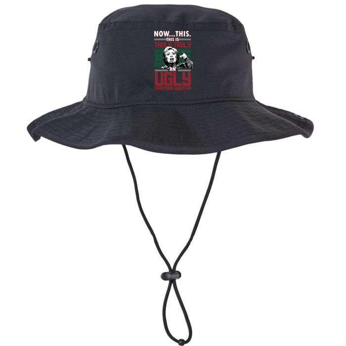 Hillary Now This Is Truly An Ugly Christmas Sweater Legacy Cool Fit Booney Bucket Hat