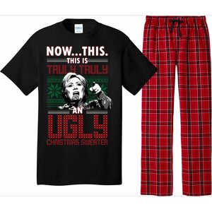 Hillary Now This Is Truly An Ugly Christmas Sweater Pajama Set