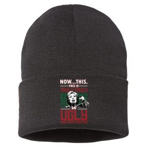 Hillary Now This Is Truly An Ugly Christmas Sweater Sustainable Knit Beanie