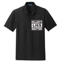 Hillary's Lies Matter Dry Zone Grid Polo