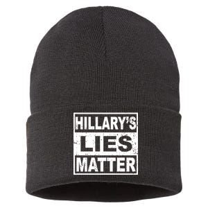 Hillary's Lies Matter Sustainable Knit Beanie