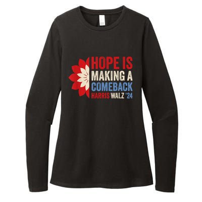 Hope Is Making A Comeback Kamala Harris Tim Walz (Waltz) 24 Womens CVC Long Sleeve Shirt