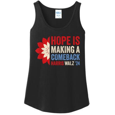 Hope Is Making A Comeback Kamala Harris Tim Walz (Waltz) 24 Ladies Essential Tank