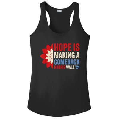 Hope Is Making A Comeback Kamala Harris Tim Walz (Waltz) 24 Ladies PosiCharge Competitor Racerback Tank