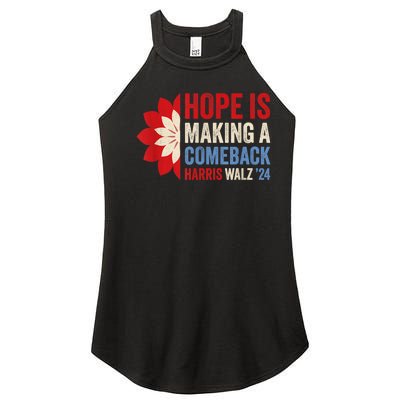 Hope Is Making A Comeback Kamala Harris Tim Walz (Waltz) 24 Women's Perfect Tri Rocker Tank