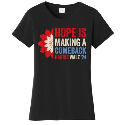 Hope Is Making A Comeback Kamala Harris Tim Walz (Waltz) 24 Women's T-Shirt