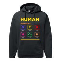 Human Ingredients Medical Laboratory Science Lab Technician Performance Fleece Hoodie