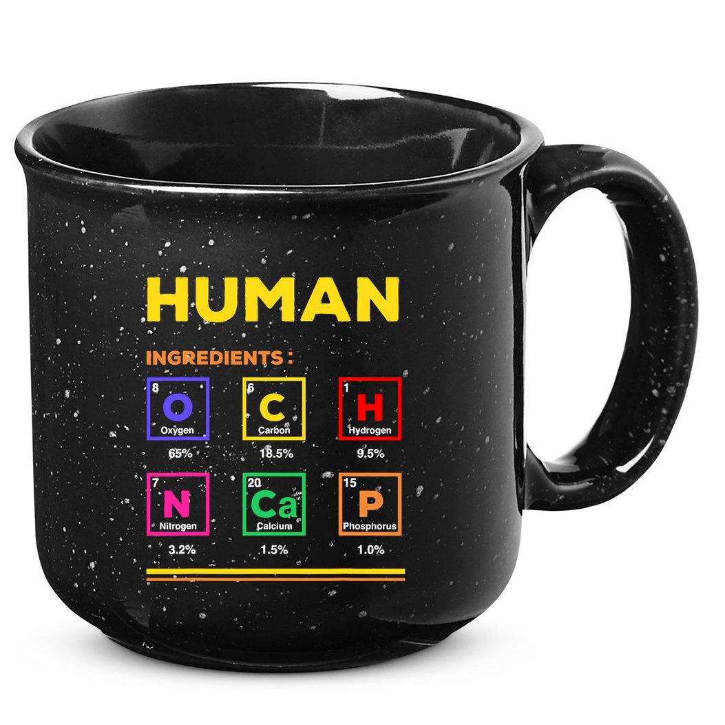 Human Ingredients Medical Laboratory Science Lab Technician 15oz Campfire Ceramic Mug