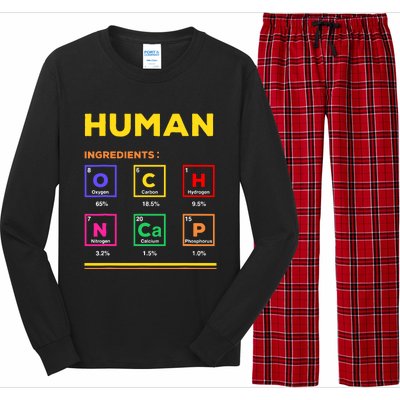 Human Ingredients Medical Laboratory Science Lab Technician Long Sleeve Pajama Set