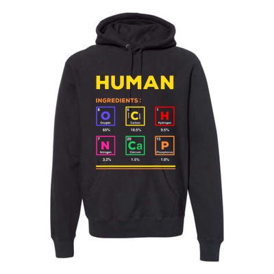 Human Ingredients Medical Laboratory Science Lab Technician Premium Hoodie